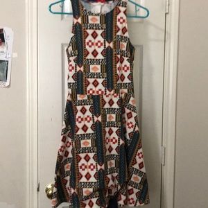 Patterned jersey dresss